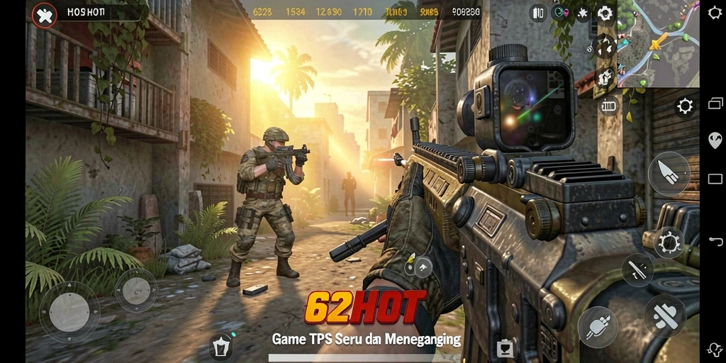Gameplay 62HOT yang menegangkan dengan aksi seru.