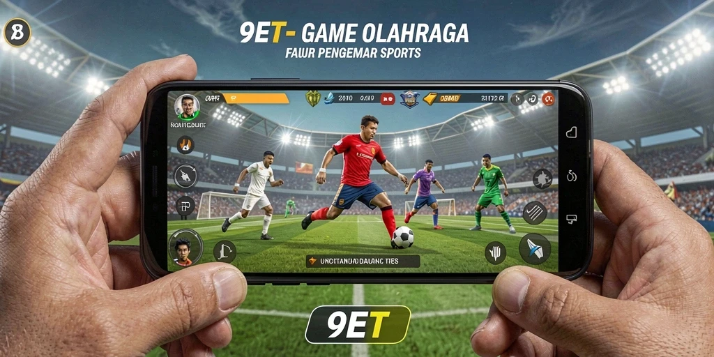 Screenshot gameplay 9ET yang menampilkan aksi olahraga seru.