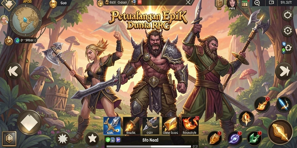 Gameplay RPG yang mendebarkan dalam API36, penuh aksi dan petualangan.