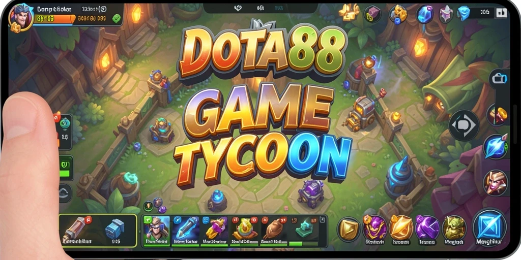 Tampilan gameplay DOTA88 yang seru dan menarik dalam dunia Tycoon.