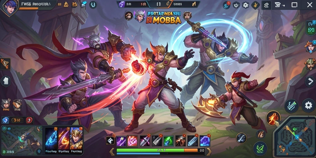 Tangkapan layar dari gameplay mendebarkan FW66 dengan pertarungan intens.