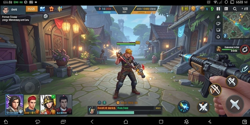 Tangkapan layar menunjukkan gameplay intens dalam strategi G668.