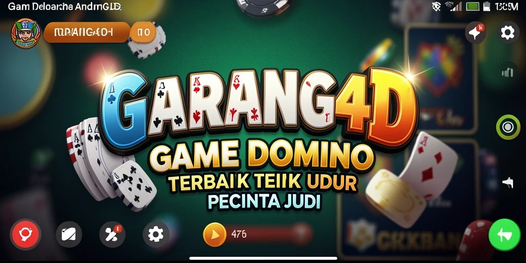 Screenshot GARANG4D menampilkan gameplay domino yang menarik.
