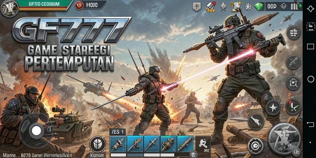 Tampilan gameplay <strong>GF777</strong> yang seru dengan aksi strategi.