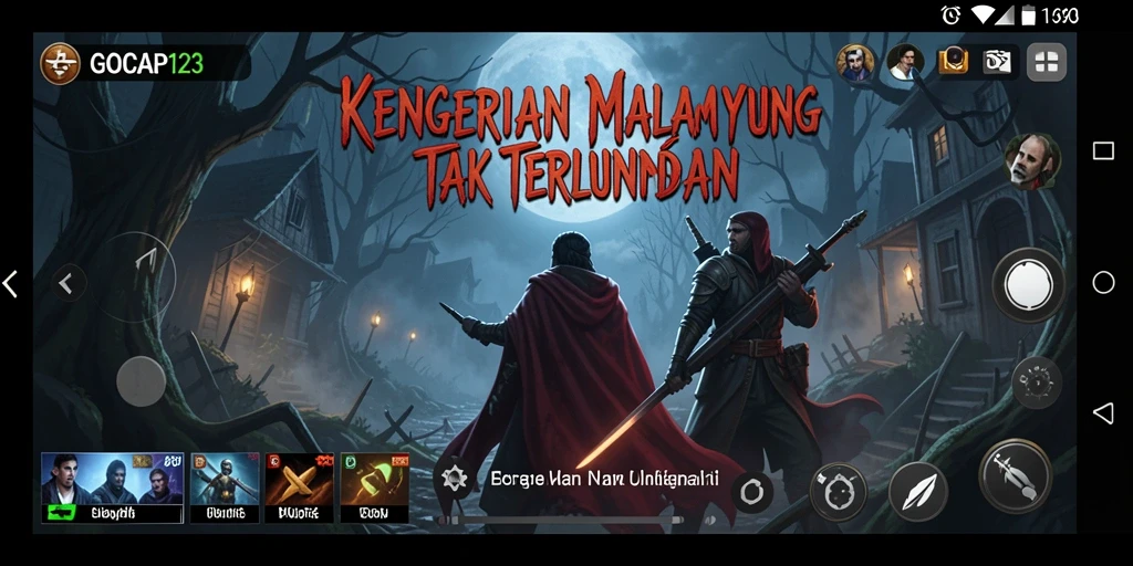 Screenshot gameplay GOCAP123 menunjukkan suasana menegangkan dan grafis yang mengesankan.
