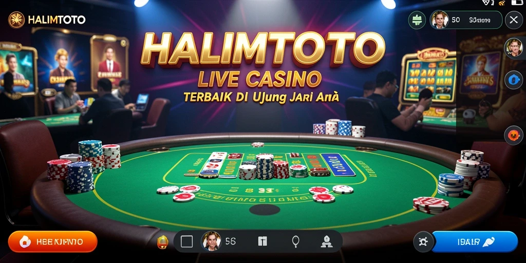 Tampilan gameplay Live Casino yang mendebarkan dan interaktif.
