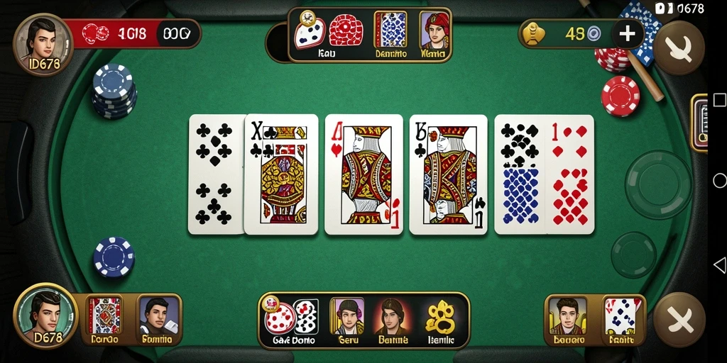 Tampilan permainan domino yang menarik dan seru di ID678.