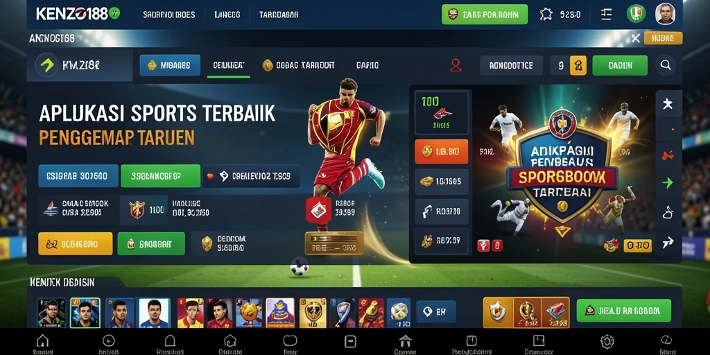 Tampilan gameplay KENZO188 dengan berbagai opsi taruhan olahraga.
