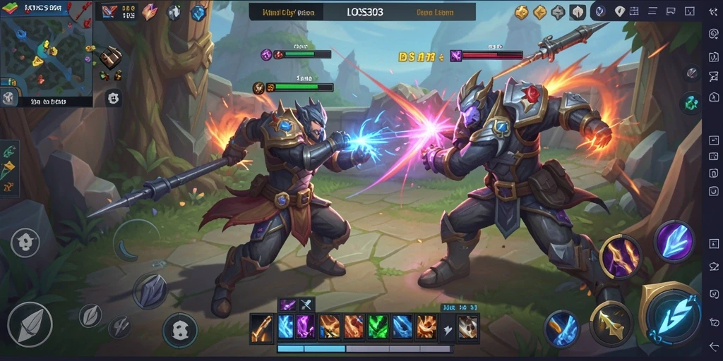 Gameplay mendebarkan dengan pertempuran tim di LOS303.