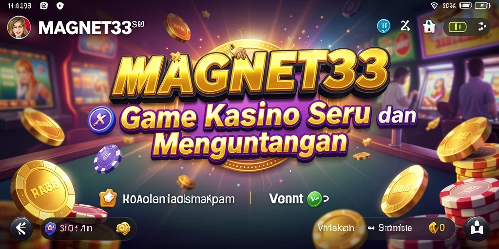 Tangkapan layar utama MAGNET33 menampilkan gameplay menarik dari permainan Kasino.