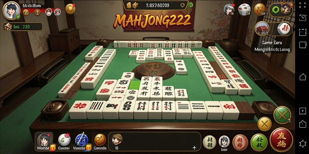 Tampilan gameplay seru dan menantang di MAHJONG222.