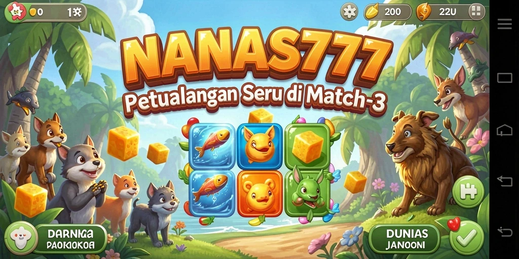 Gameplay seru mencocokkan buah di NANAS777.