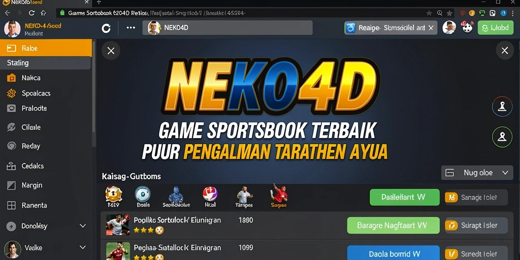 Tampilan menawan dari gameplay Sportsbook NEKO4D yang penuh aksi.
