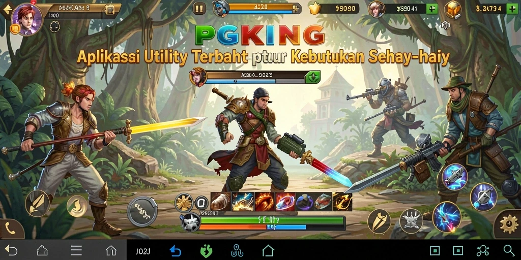 Screenshot PGKING menunjukkan berbagai fitur Utility yang bermanfaat.