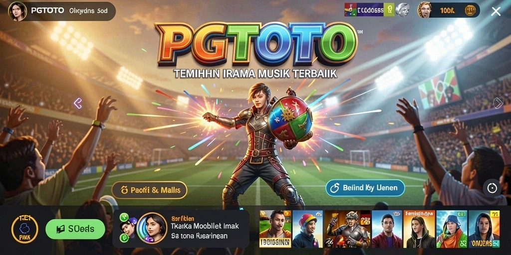 Screenshot PGTOTO menunjukkan gameplay musik yang seru dan interaktif.