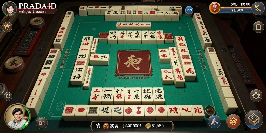 Screenshot gameplay PRADA4D menampilkan keseruan bermain Mahjong dengan grafis yang menarik.