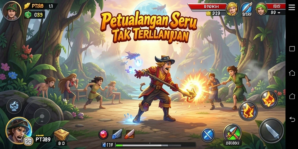 Gameplay PT89 yang seru dengan lingkungan pemandangan yang menakjubkan.