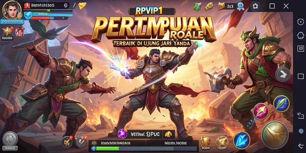 Gameplay intens di RPVIP1 saat pemain bertarung untuk kelangsungan hidup.