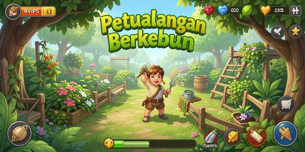 Tampilan gameplay RVIP5 yang menarik dalam bertani.