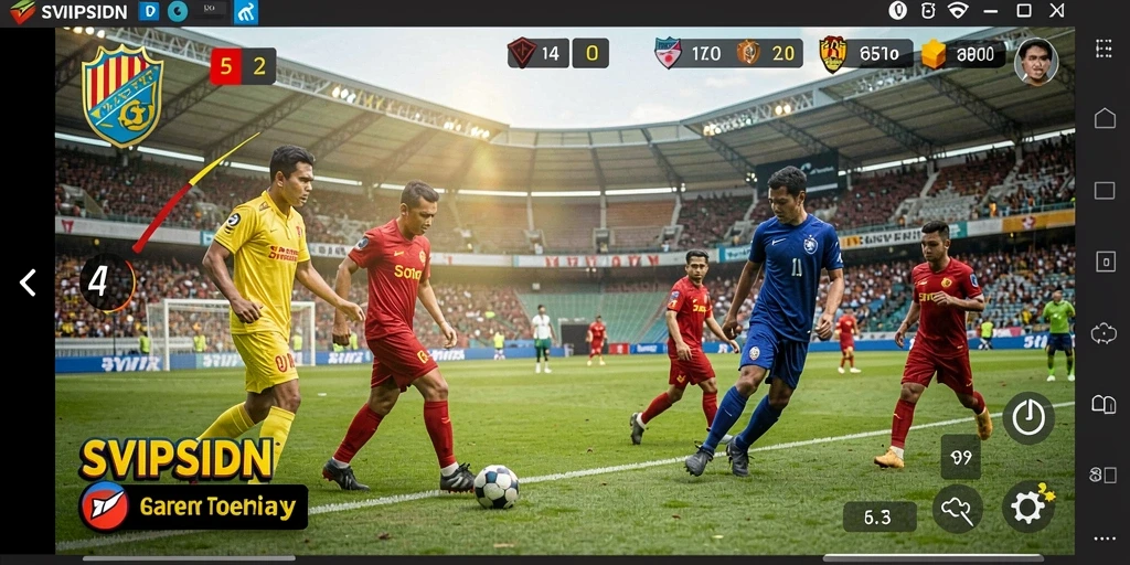 Tampilan grafis realistis dalam gameplay SVIPSIDN yang memukau.