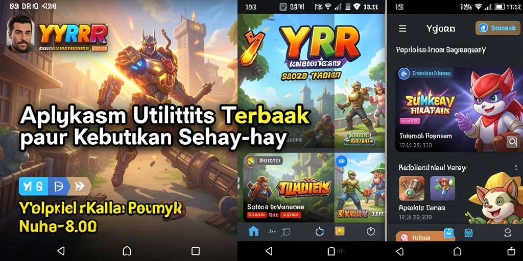 Tampilan antarmuka pengguna YYRR yang sederhana dan intuitif.